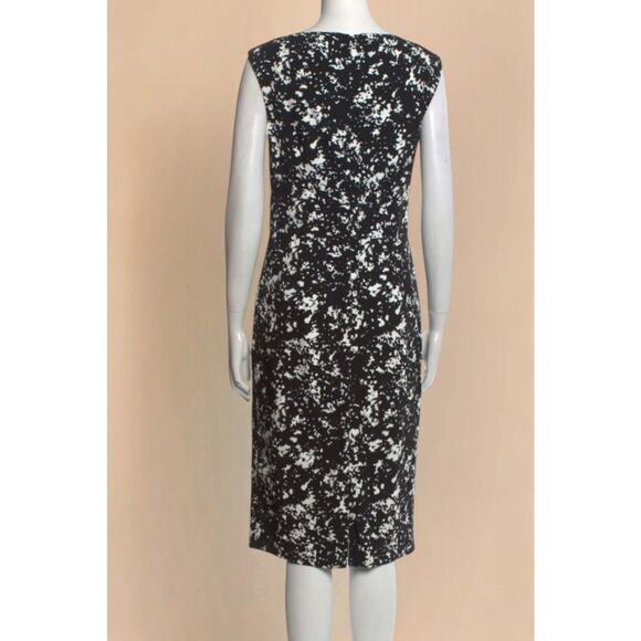 MICHAEL KORS COLLECTION‎ Dress Size 8 Black and White Abstract Made in Italy - Picture 2 of 11